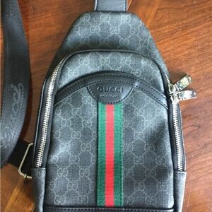 GUCCI -like mini back pack with adjustable strap